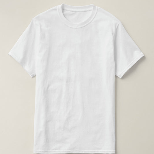 Plain white t-shirt
