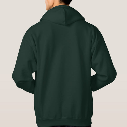 Green plain hoodie