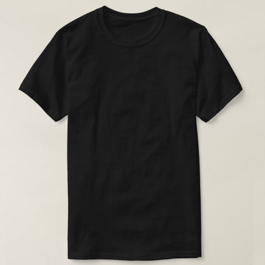 Plain black t-shirt