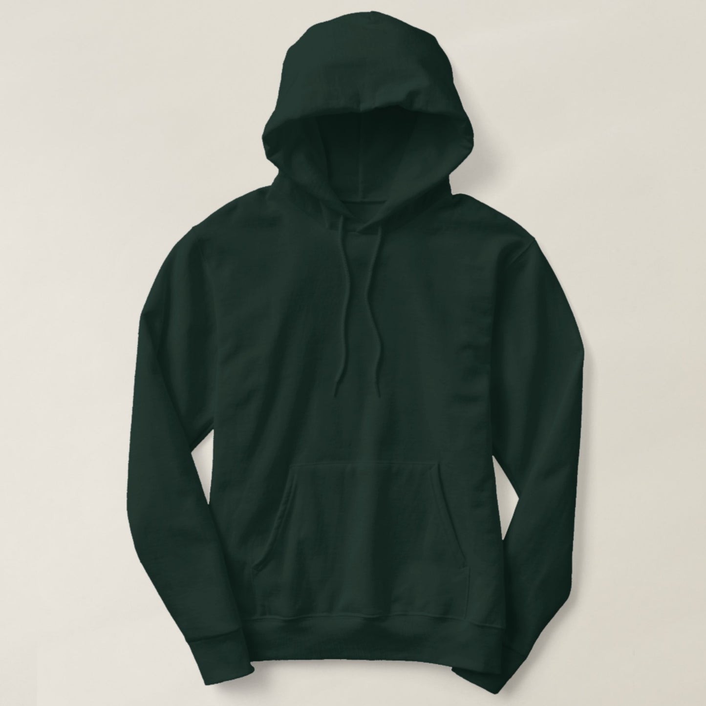 Green plain hoodie