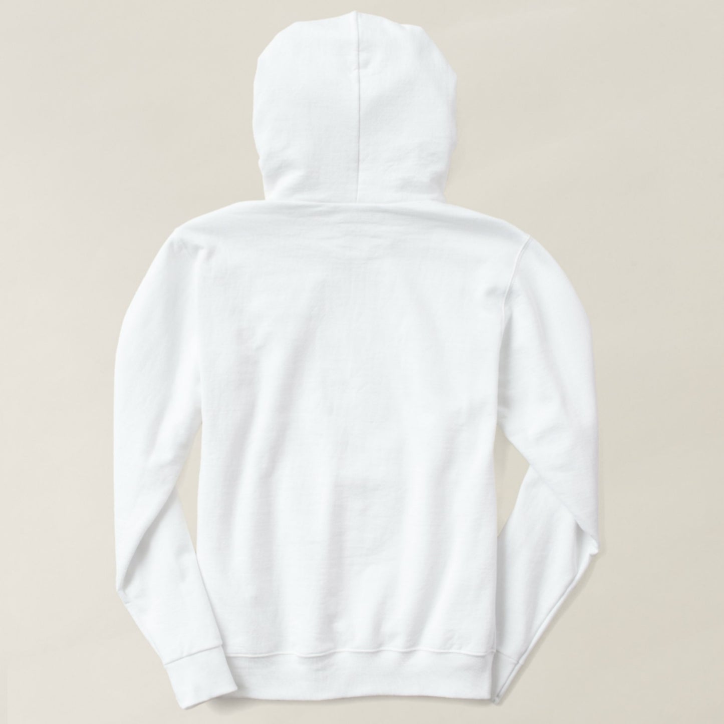 White plain hoodie