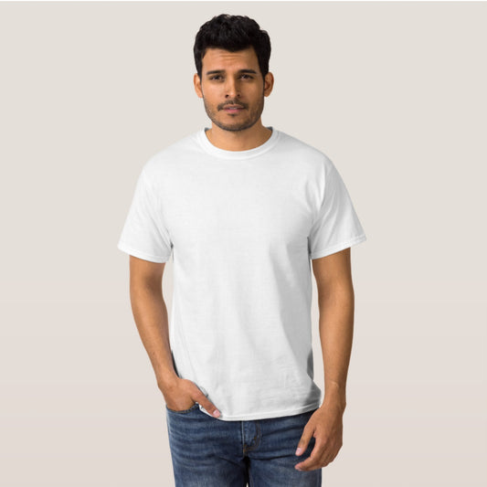 Plain white t-shirt