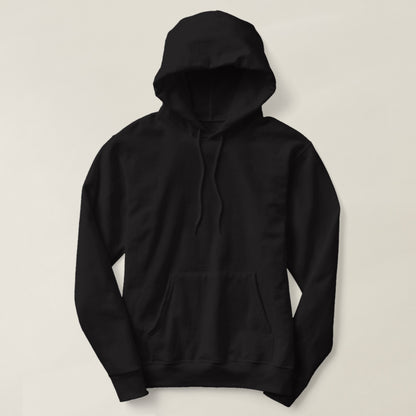 Black plain hoodie