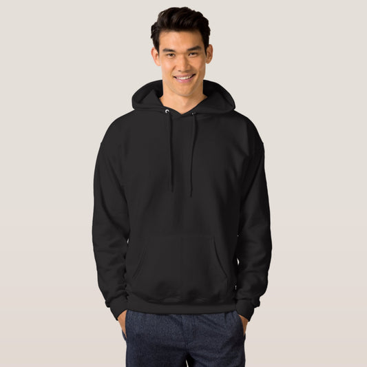 Black plain hoodie