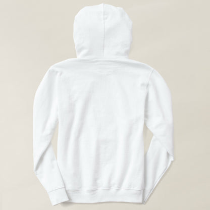 White plain hoodie