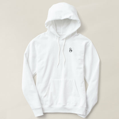 White plain hoodie
